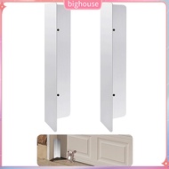 EYD- Garage Door Seal Wear Protector Stainless Steel Garage Door Protector 2pcs Stainless Steel L-sh