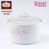 Vantage 5000ML Vitro Cookware Heat Resistant Ceramic Casserole Pot - Cherry Blossom F31