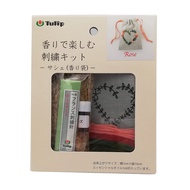 Tulip Scented Embroidery Kit Sash (Aroma Bag) Rose EK201, Japan Craft, DIY, Handmade, Sewing, Knitti