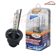 (1 Tube) D4S 35W 8000K 12V XENON Light Bulb (XENON) Car Bulbs B-Tech Brand Socket