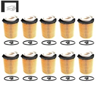 10 Piece Car Engine Oil Filter Yellow &amp; White &amp; Black Plastic Car Accessories for Mercedes Benz GLA-Class GLA 180 GLA 200 2701800009 2701800109 2701840025