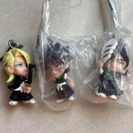 死神 bleach 漂靈 公仔 figure 電話繩 鎖匙扣 （吉良伊鶴  檜佐木修兵 草冠宗次郎）
