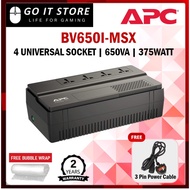 APC BV650I-MSX / BV1000I-MSX 650VA 1000VA UPS Backup Battery Easy-UPS 230V AVR With Universal Outlet