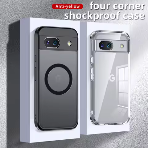 Matte & Clear Magnetic Wireless Charging Armor Magsafe Case For Google Pixel 8a Pixel8a Military Sho