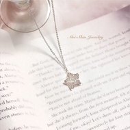 Picking Stars Platinum White Gold Necklace Pt950 Light Jewelry