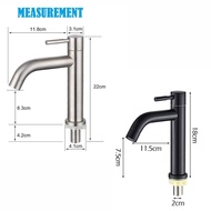 Stainless Steel Bathroom Basin Tap Ceramic Valve Core Rust & Stain Proof Kepala Paip Basuh Air Mandi