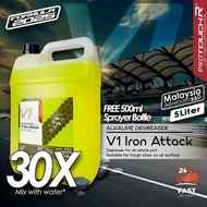 Degreaser Alkaline ProtouchR V1 Iron Attack 5L Chemical Full Alkaline Non Soda Non Acid Cuci Rantai 
