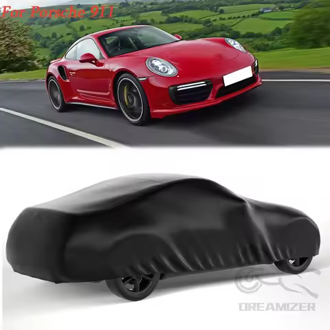 Car Cover Full Exterior Black Waterproof Sunshade Dustproof Protection For Porsche 911/718/928/968/9