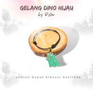 HIJAU MERAH DS - green dino bracelets || Women's bracelets, Korean accessories, black, red, colorful
