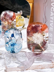 客製浮游花水晶球LED夜燈禮盒組