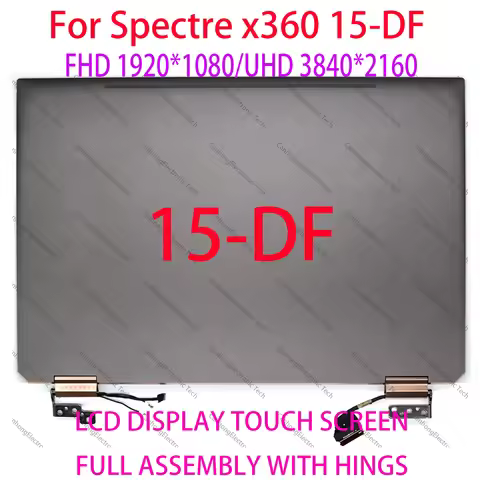 15.6'' UHD 4K FHD For HP Spectre x360 15-df 15 DF Series Laptop LCD Touch Screen Digitizer Replaceme