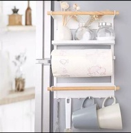 廚房掛架 廚房置物架 廚紙、保鮮紙掛架 100%NEW 磁鐵款 或 無痕黏貼款, 無須鑽牆👍👍