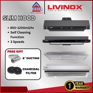 【Free Shipping】Livinox Slim Hood | LCH-627-90B | LCH-920-90BL | LCH-601A-90BL | LCH-90L03 | 850m³/h 