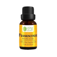 Qing Garden Pure Frankincense Essential Oil, Aromatherapy, Ideal for Meditation, Grounding, Calming, Relaxation, Reduce Scars Formation