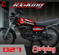 striping rx king - stiker variasi list motor rx king racin-rx king 27 - merah-c