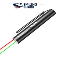 SmilingShark LS313 Laser Pointer 2in1 Green Red Laser Light USB Rechargeable Powerful Long Shot 3000