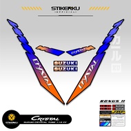 SUZUKI STRIPING CRYSTAL TUNE MOTIF X16 STICKER CRYSTAL TUNE CUSTOM STICKER ORIGINAL CRYSTAL MOTORCYC