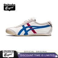 Hot selling products Onitsuka Tiger Onitsuka Tiger Sneakers MEXICO 66 Men's and Women's Small White Shoes Classic Casual Shoes TH2J4L White/Blue Sneakers