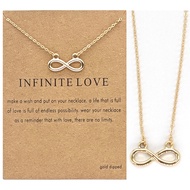 Fashion Creative Bowknot Circle Gold Necklace