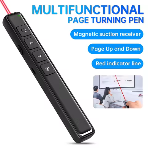 Wireless Presenter Page Turning Pen Laser Pointer PPT Stylus Pen Slide Pointer Infrared Remote Contr