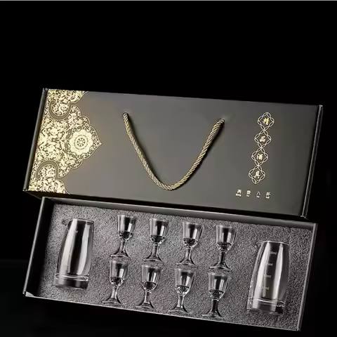 Glass white wine glass wine dispenser one cup bullet cup wine glass wine set gift box set