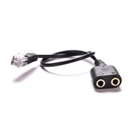 Headset Cable 2 X 3.5mm to RJ9 Jack Adapter Convertor PC Headset Telephone Using