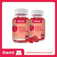 Gemi Apple Cider Vinegar Gummy (ACV) 2 Bottles / เจมมี่ แอปเปิ้ลไซเดอร์วิเนการ์กัมมี่ 2 กระปุก / GemiGummi