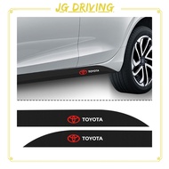 【original】 JD Xuming 2Pcs Car Body Door Side Stripes Skirt Decals Sticker Decal Badge for Toyota Cor