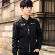 Weargen WomenMen MA-1 Air Force One Solid Flight er Jacket Couple jacket