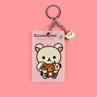[ Card Holder + Lanyard / Wrist Strap / Key chain with charm ] Kids Mum Dad Matching Phone Adult Cute Unicorn Cartoon Adjustable cards EZ Link Strap straps Adult Cute Unicorn Cartoon Adjustable length Key Chain with charm