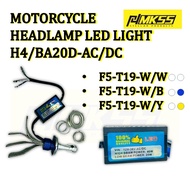 KAIII H4 H7 T19 2LED 3LED AC/-DC HEADLIGHT BULB MOTORCYCLE 3 LED Hi/Lo Beam AC DC Universal Motor Fo