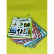 educational chart abc chart ABAKADA Flashcards (Laminated Back to Back Print)