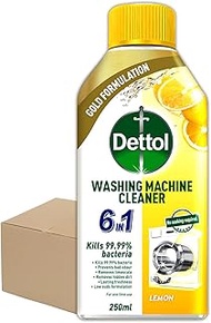 Dettol 6-in-1 Lemon Fragrance Washing Machine Cleaner, 250ml (Pack of 6)