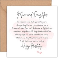 Mum Birthday Card - Mum Birthday Card - From Daughter - 60th, 70th, 80th, 90th - Happy Cute Sentimen