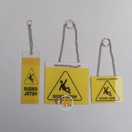 Acrylic Fall Risk - Patient Bed Marker with Fall Risk - Acrylic Fall Risk