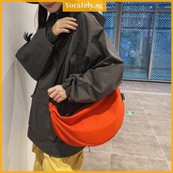 Women Dumpling Shoulder Ruched Dumpling Large Crossbody  Bag