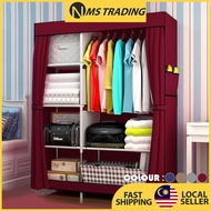 Wardrobe Storage Almari Baju Wordrobe Cabinet with Clothes Furniture Kabinet Baju Clothes Shelf Clot