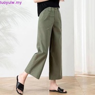 Eyouth 1440 Ladies high waist trousers cotton linen women casual pants
