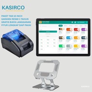 Mesin Kasir Tablet Android 10 Inch Alat Kasir Gratis Biaya Langganan Siap Pakai - Tanpa Laci - Lowma
