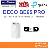 TP-LINK DECO BE65 PRO 1-Pack BE11000 Whole Home Mesh WiFi 7 System ( Pack of 1 ) - 3 Year Local TP-L