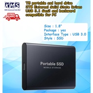 T5 portable ssd hard drive 2TB External Solid State Drives USB 3.1 Gen2 and backward compatible for 