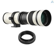 [Unopened]Camera MF Super Telephoto Zoom Lens F/8.3-16 420-800mm T Mount with Adapter Ring Universal 1/4 Thread Replacement for Canon EF-Mount Cameras EOS 80D 77D 70D 60D 60Da 50D