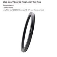 95mm-72/82/86/105mm Step-Down/Step-Up Ring Lens Filter Ring for 95mm Lens to 72/82/86/105mm UV ND CP