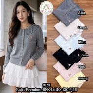 9123 Bear Sweater with Lace Collar