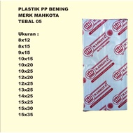 Thick PP Plastic 05 Size 8x12 8x15 9x15 10x15 10x20 10x25 11x20 11x25 12x20 12x25 13x25 14x25 15x25 