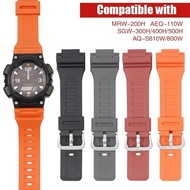 18mm 20mm Watch Strap for Casio G-SHOCK AQ-S810W/S800W AE-1200 AEQ-110W MCW-200H W-735H  Silicone Resin Sport Waterproof Watch Band Bracelet