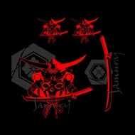 武士魂 大尺寸組合 日本風  反光貼紙 車貼設計 機車汽車重機貼紙