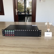 Durable 19 inch 2U 16 slot Rack Mount for Video Converter Card Model BT-2U16-D220