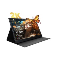 ZSCMALL 14inch 2K Portable Monitor Laptop Monitor USB C HDMI Gaming Ultra-Slim IPS Display Smart Cov