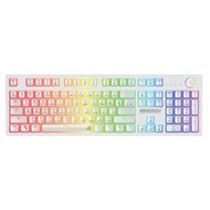 คีย์บอร์ดเกมมิ่ง SIGNO MEZZON KB-752W BR สีขาว (Optical Brown Switch)